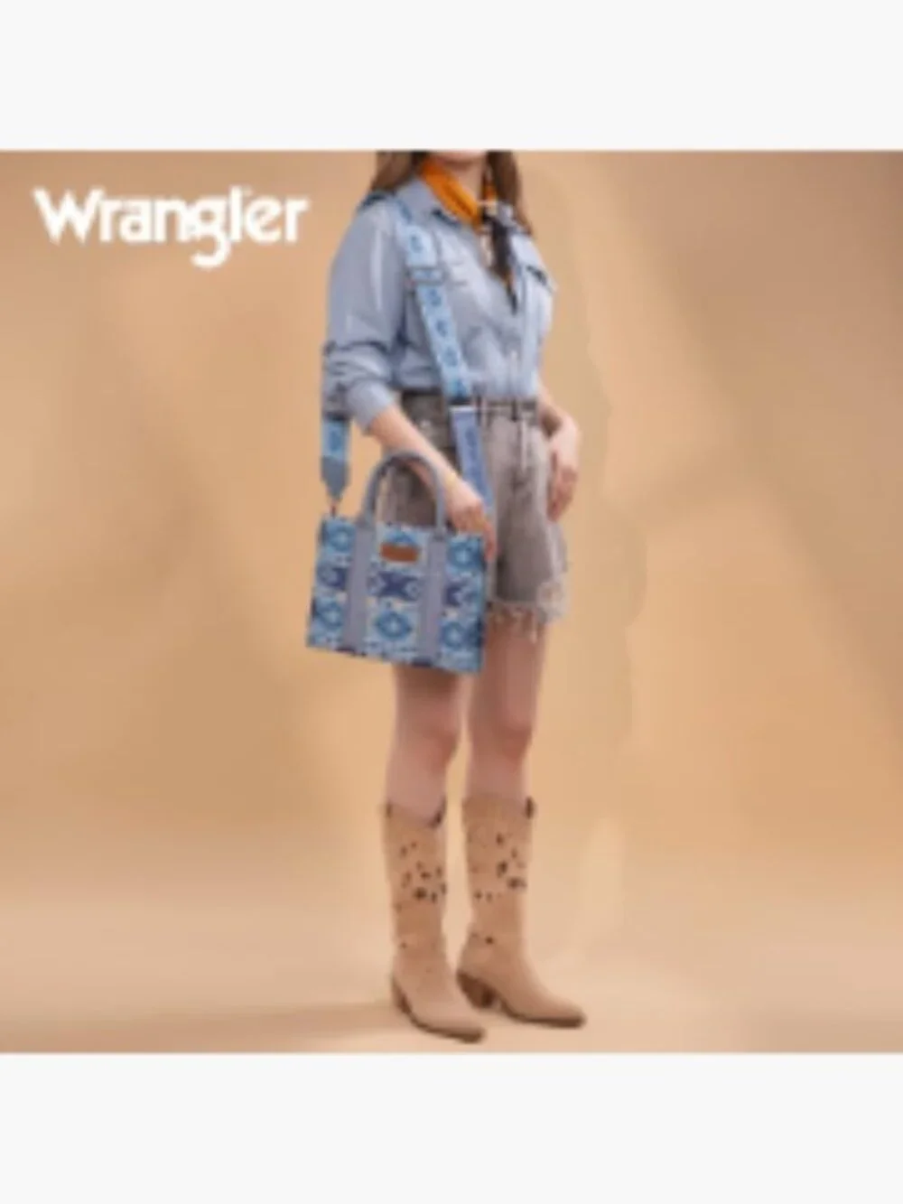 Wrangler Aztec Tote Bag for Women Boho Shoulder Purse Handbag